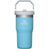 STANLEY IceFlow 2.0 Flip Straw Tumbler with Handle 30 oz | Twist On Lid and Flip Up Straw | Leak Resistant Water Bottle | Insulated Stainless Steel | BPA-Free | Hydrangea(Pool)