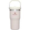 STANLEY IceFlow 2.0 Flip Straw Tumbler with Handle 30 oz | Twist On Lid and Flip Up Straw | Leak Resistant Water Bottle | Insulated Stainless Steel | BPA-Free | Hydrangea(Rose Quartz)