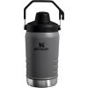 STANLEY IceFlow Fast Flow Jug with Handle 40 oz | Twist On Angled Spout Lid | Leakproof for Travel and Sports | Insulated Stainless Steel | BPA-Free | Polar(Charcoal)