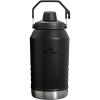 STANLEY IceFlow Fast Flow Jug with Handle 40 oz | Twist On Angled Spout Lid | Leakproof for Travel and Sports | Insulated Stainless Steel | BPA-Free | Polar(Black 2.0)