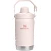 STANLEY IceFlow Fast Flow Jug with Handle 40 oz | Twist On Angled Spout Lid | Leakproof for Travel and Sports | Insulated Stainless Steel | BPA-Free | Polar(Rose Quartz 2.0)