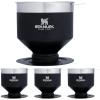 STANLEY Perfect Brew Pour Over | Manual Single Cup Coffee Maker | Drip Coffee Maker with Reusable Filter | Easy Clean Stainless Steel | BPA-Free | Hammertone Green(Matte Black)