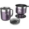 STANLEY Perfect Brew Pour Over Set | 12 oz Camp Mug with Lid Included | Drip Coffee Maker with Reusable Filter | Insulated Stainless Steel | BPA-Free | Hammertone Green(Wisteria Shine)