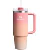 STANLEY Quencher H2.0 Tumbler with Handle and Straw 30 oz | Flowstate 3-Position Lid | Cup Holder Compatible for Travel | Insulated Stainless Steel Cup | BPA-Free | Rose Quartz 2.0(Pink Mesa Sunset)