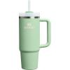 STANLEY Quencher H2.0 Tumbler with Handle and Straw 30 oz | Flowstate 3-Position Lid | Cup Holder Compatible for Travel | Insulated Stainless Steel Cup | BPA-Free | Rose Quartz 2.0(Pistachio)