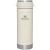 STANLEY Travel Mug with Integrated French Press 16 oz | 5 Minute Brew, 4 Hours Hot, Leakproof Lid | Mesh Filter for Coffee Grounds | Insulated Stainless Steel Coffee Maker | BPA-Free | Black 2.0(Cream Gloss)