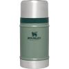 STANLEY Vacuum Insulated Large Food Jar, 18/8 Stainless Steel Food Jar for Cold and Hot Food, Soup Thermos with Leak Proof Lid Doubles as Cup, Wide Mouth Food Thermos(Hammertone Green)