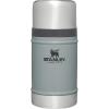 STANLEY Vacuum Insulated Large Food Jar, 18/8 Stainless Steel Food Jar for Cold and Hot Food, Soup Thermos with Leak Proof Lid Doubles as Cup, Wide Mouth Food Thermos(Hammertone Silver)