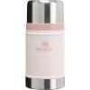 STANLEY Vacuum Insulated Large Food Jar, 18/8 Stainless Steel Food Jar for Cold and Hot Food, Soup Thermos with Leak Proof Lid Doubles as Cup, Wide Mouth Food Thermos(Rose Quartz)