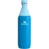 Stanley All Day Slim Bottle 20 oz | Twist On Lid with Leakproof Seal | Slim Design for Travel & Gym | Insulated Stainless Steel | BPA-Free | Black(Azure)