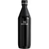 Stanley All Day Slim Bottle 20 oz | Twist On Lid with Leakproof Seal | Slim Design for Travel & Gym | Insulated Stainless Steel | BPA-Free | Black(Black)