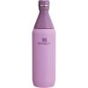 Stanley All Day Slim Bottle 20 oz | Twist On Lid with Leakproof Seal | Slim Design for Travel & Gym | Insulated Stainless Steel | BPA-Free | Black(Lilac)