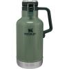 Stanley Classic Easy-Pour Growler 64 oz | Keeps Beer Cold or Coffee Hot | Leakproof Steel Lined Lid and Easy to Carry Handle | Insulated Stainless Steel | BPA-Free | Green(Green)