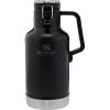 Stanley Classic Easy-Pour Growler 64 oz | Keeps Beer Cold or Coffee Hot | Leakproof Steel Lined Lid and Easy to Carry Handle | Insulated Stainless Steel | BPA-Free | Green(Matte Black)