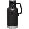 Stanley Classic Easy-Pour Growler 64 oz | Keeps Beer Cold or Coffee Hot | Leakproof Steel Lined Lid and Easy to Carry Handle | Insulated Stainless Steel | BPA-Free | Green(Charcoal Glow)