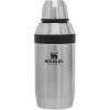 Stanley Happy Hour Cocktail Shaker Set 20 oz | Bartender Kit for Camping and Travel | Cocktail Drink Mixing Set with 2 Cups | Insulated Stainless Steel | BPA-Free | Black 2.0(Stainless Steel)