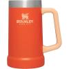 Stanley Stay-Chill Beer Stein 24 oz | Heavy Duty Big Grip Handle | Beer Tumbler Drink Cup, Holds 2 Cans | Insulated Stainless Steel Party Mug | BPA-Free(Tigerlily)
