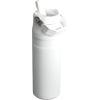 STANLEY IceFlow Flip Straw 2.0 Water Bottle 24 OZ | Built-In Straw with Larger Opening | Lightweight & Leak-Resistant | Insulated Stainless Steel | BPA-Free | Frost