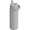 STANLEY IceFlow Flip Straw 2.0 Water Bottle 24 OZ | Built-In Straw with Larger Opening | Lightweight & Leak-Resistant | Insulated Stainless Steel | BPA-Free | Ash