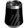 STANLEY The Reserve Textured Wine Tumbler | 11oz | Splash-Proof Lid | Cold Drinks & Cocktail Cup | Insulated Stainless Steel Wine Glass | Garnet Shine(Black Gloss)