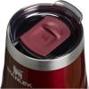 STANLEY The Reserve Textured Wine Tumbler | 11oz | Splash-Proof Lid | Cold Drinks & Cocktail Cup | Insulated Stainless Steel Wine Glass | Garnet Shine(Garnet Shine)
