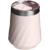 STANLEY The Reserve Textured Wine Tumbler | 11oz | Splash-Proof Lid | Cold Drinks & Cocktail Cup | Insulated Stainless Steel Wine Glass | Garnet Shine(Rose Quartz Gloss)