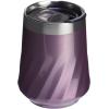STANLEY The Reserve Textured Wine Tumbler | 11oz | Splash-Proof Lid | Cold Drinks & Cocktail Cup | Insulated Stainless Steel Wine Glass | Garnet Shine(Wisteria Shine)