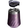 STANLEY The Reserve Textured Wine Tumbler | 11oz | Splash-Proof Lid | Cold Drinks & Cocktail Cup | Insulated Stainless Steel Wine Glass | Garnet Shine(Wisteria Shine)