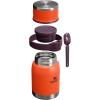 Stanley Adventure To-Go Food Jar | Vacuum Insulated Thermos Food Container | Wide Mouth Screw On Lid | Packable for Travel | Stainless Steel with Leakproof Lid | BPA-Free(Tigerlily Plum)