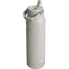 Stanley IceFlow Flip Straw 2.0 Water Bottle 36 OZ | Built-In Straw with Larger Opening | Lightweight & Leak-Resistant | Insulated Stainless Steel | BPA-Free | Ash