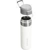 Stanley Quick Flip GO Water Bottle 24 oz | Push Button Lid | Leakproof and Packable for Travel and Sports | Insulated Stainless Steel | BPA-Free | Polar