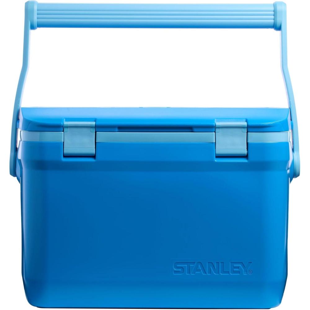 imageStanley Adventure Outdoor Cooler 50 qt Heavy Duty Outdoor Camping Cooler with Easy Carry Side Handles 6 Days Cooling Ice Chest for 82 Cans Flat Top Doubles as Seat BPAFree Tigerlily PlumAzure