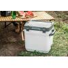 Stanley Adventure Outdoor Cooler 50 qt | Heavy Duty Outdoor Camping Cooler with Easy Carry Side Handles | 6 Days Cooling Ice Chest for 82 Cans | Flat Top Doubles as Seat | BPA-Free | Tigerlily Plum(Pool)