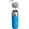 Stanley Quick Flip GO Water Bottle 36 oz | Push Button Lid | Leakproof and Packable for Travel and Sports | Insulated Stainless Steel | BPA-Free | Azure