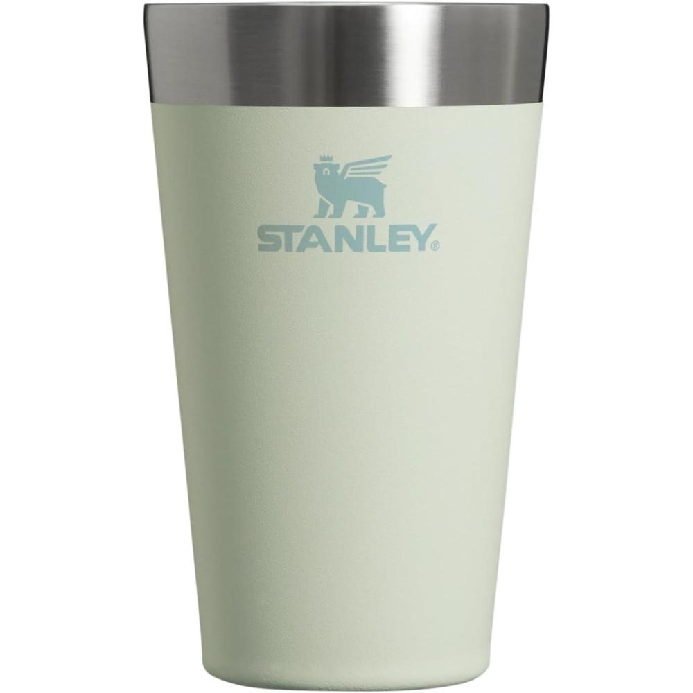 imageSTANLEY Adventure Stacking Beer Pint Glass 16oz  Stackable Drinking Cup for Cold Beverages  Dishwasher Safe  Insulated Stainless Steel Tumbler  BPAFree  MistMist