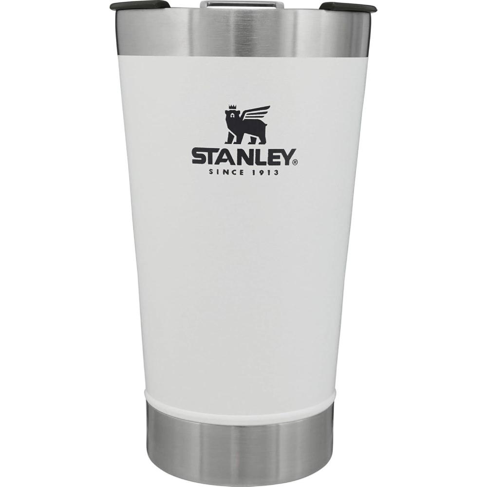 imageSTANLEY StayChill Beer Pint 16 oz  Wide Mouth Lid  BuiltIn Bottle Opener  Beer Tumbler Cup  Insulated Stainless Steel Pint Glass  BPAFree  PolarPolar