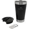STANLEY Stay-Chill Beer Pint 16 oz | Wide Mouth Lid | Built-In Bottle Opener | Beer Tumbler Cup | Insulated Stainless Steel Pint Glass | BPA-Free | Polar(Matte Black)