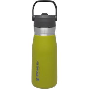 STANLEY IceFlow Flip Straw Water Bottle 22 oz | Built-In Straw for Travel and Sports | Lightweight and Leak Resistant | Insulated Stainless Steel | BPA-Free | Polar(Aloe)