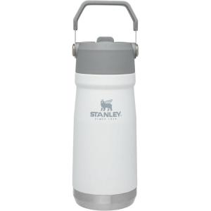 STANLEY IceFlow Flip Straw Water Bottle 22 oz | Built-In Straw for Travel and Sports | Lightweight and Leak Resistant | Insulated Stainless Steel | BPA-Free | Polar(Polar)