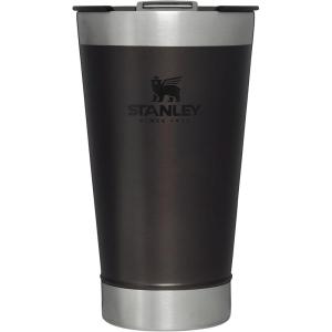 STANLEY Stay-Chill Beer Pint 16 oz | Wide Mouth Lid | Built-In Bottle Opener | Beer Tumbler Cup | Insulated Stainless Steel Pint Glass | BPA-Free | Polar(Charcoal Glow)