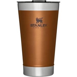 STANLEY Stay-Chill Beer Pint 16 oz | Wide Mouth Lid | Built-In Bottle Opener | Beer Tumbler Cup | Insulated Stainless Steel Pint Glass | BPA-Free | Polar(Maple)