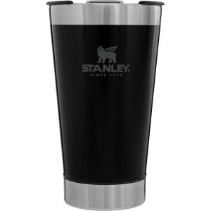 STANLEY Stay-Chill Beer Pint 16 oz | Wide Mouth Lid | Built-In Bottle Opener | Beer Tumbler Cup | Insulated Stainless Steel Pint Glass | BPA-Free | Polar(Matte Black)