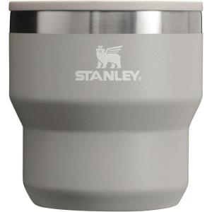 STANLEY Stay-Hot Stacking Camp Cup 10 oz | Press In Drink Through Lid | Cup for Coffee, Tea and Drinks | Insulated Stainless Steel Coffee Mug | BPA-Free | Ash(Ash)