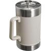 STANLEY Classic Stay-Hot French Press Coffee Maker 48 oz | 5 Minute Brew, 4 Hours Hot | Mesh Filter for Coffee Grounds | Insulated Stainless Steel French Press | BPA-Free | Ash.