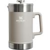 STANLEY Classic Stay-Hot French Press Coffee Maker 48 oz | 5 Minute Brew, 4 Hours Hot | Mesh Filter for Coffee Grounds | Insulated Stainless Steel French Press | BPA-Free | Ash.