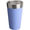 STANLEY Adventure Stacking Beer Pint Glass 16oz | Stackable Drinking Cup for Cold Beverages | Dishwasher Safe | Insulated Stainless Steel Tumbler | BPA-Free | Hydrangea