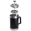 STANLEY Classic Stay-Hot French Press Coffee Maker 48 oz | 5 Minute Brew, 4 Hours Hot | Mesh Filter for Coffee Grounds | Insulated Stainless Steel French Press | BPA-Free | Black 2.0(Black 2.0)