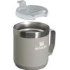 STANLEY Stay-Hot Camp Mug 12 oz | Press Fit Drink Through Lid | Cup for Coffee, Tea and Drinks | Insulated Stainless Steel Coffee Mug | BPA-Free | Ash 2.0