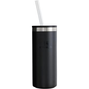 Stanley Everyday Can Cooler Cup 10 oz Slim | Beer, Seltzers, Soda, and Energy Drinks | Doubles as Tumbler | Insulated Stainless Steel Drink Holder | BPA-Free | Matte Black