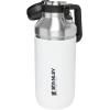 Stanley GO Growler 64 oz | Keeps Beer Cold or Coffee Hot | Leakproof Steel Lined Lid and Easy to Carry Handle | Insulated Stainless Steel Beverage Container | BPA-Free | Polar(Polar)